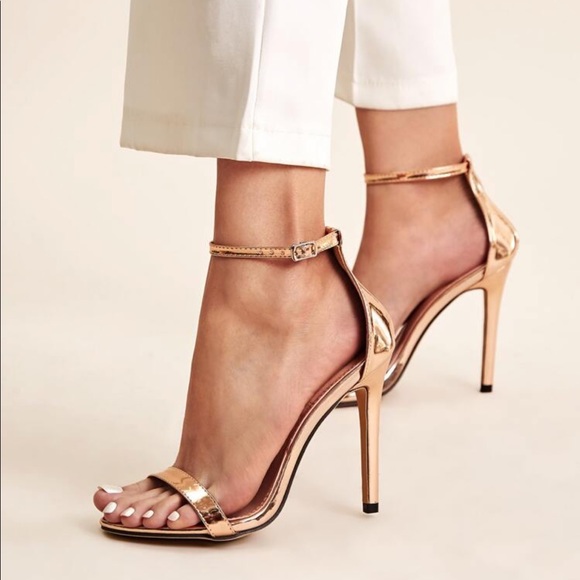 Aldo Shoes - Aldo Gold Ankle Strappy Heels